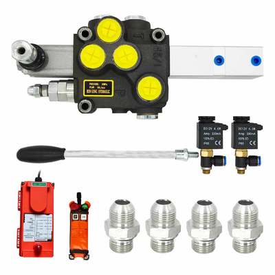 品質  Remote Control Pneumatic Hydraulic Multi-way Valve Cast Iron 工場