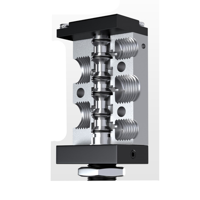 5 Way Dump Truck Hydraulic Valve Aluminium Material Manual Actuation Method
