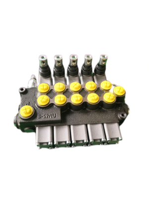 Industrial 5 Way Hydraulic Valve Manual Operated Directional Control Valve