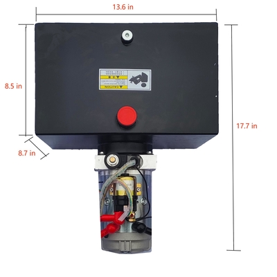 Stainless Steel 12v Hydraulic Pump Double Acting Electric 1.5-20Mpa