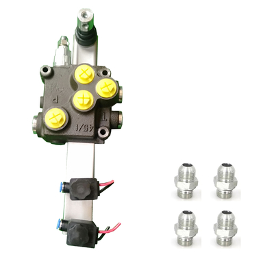 Three Modes Manual Pneumatic Electric Hydraulic Valve Straight Multi Way Valve