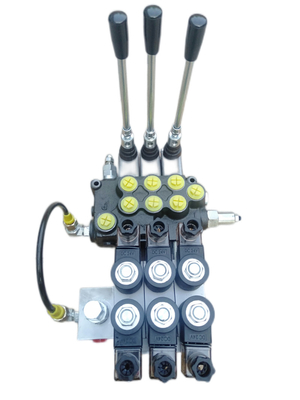 手動 3 Way 水力方向制御バルブ 80l / Min 容易なメンテナンス