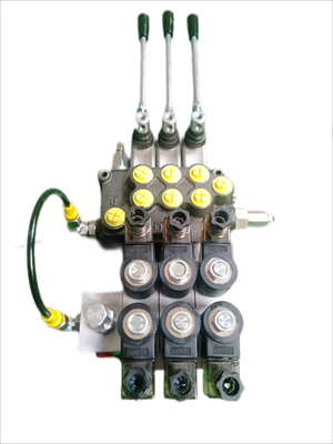 手動 3 Way 水力方向制御バルブ 80l / Min 容易なメンテナンス