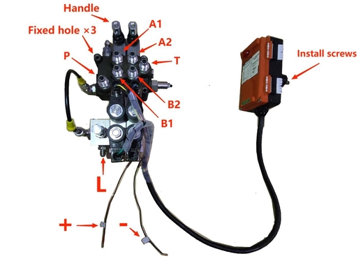 Wireless Remote Control Multiway Valve Straight Through Style 24V